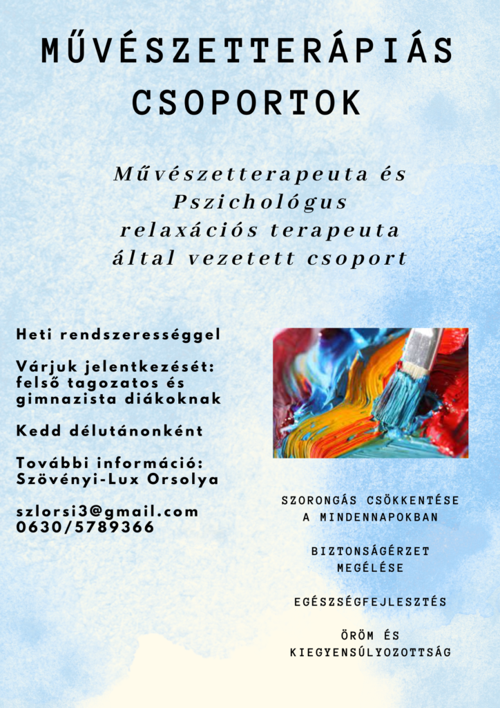 Művészetterápiás csoportok